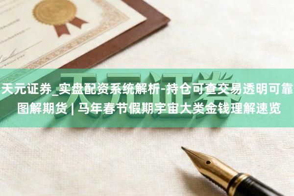 天元证券_实盘配资系统解析-持仓可查交易透明可靠 图解期货 | 马年春节假期宇宙大类金钱理解速览