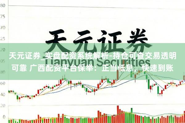 天元证券_实盘配资系统解析-持仓可查交易透明可靠 广西配资平台保举：正当低息，快速到账