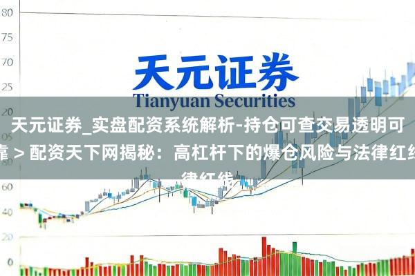 天元证券_实盘配资系统解析-持仓可查交易透明可靠 > 配资天下网揭秘：高杠杆下的爆仓风险与法律红线